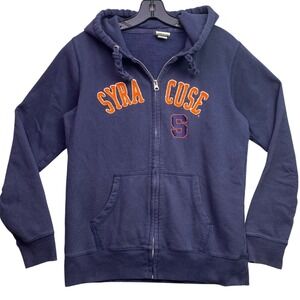 Syracuse University Hoodie Mens Medium Full Zip Spell Out Preppy Academia